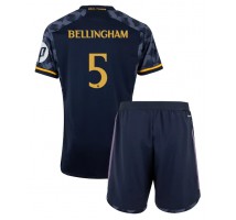 Real Madrid Jude Bellingham #5 Koszulka Wyjazdowa dzieci 2023-24 Krótki Rękaw (+ krótkie spodenki)